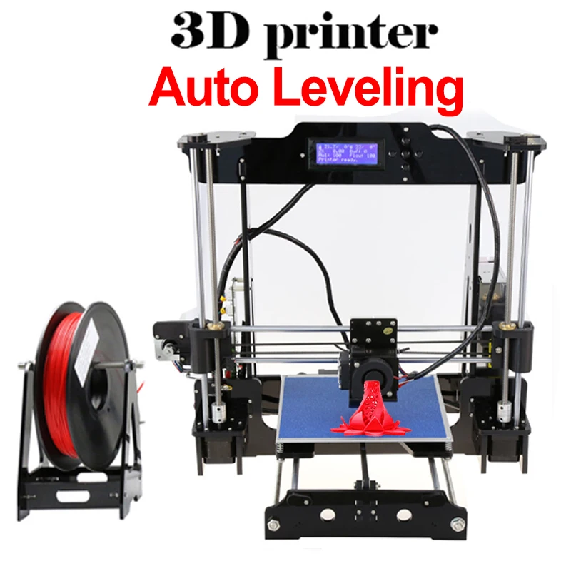 DMYCO Auto level & Normal Anet Full Acrylic High Precision Reprap Prusa I3 DIY 3D Printer KIT& Filament &LCD &8G SD Card Free