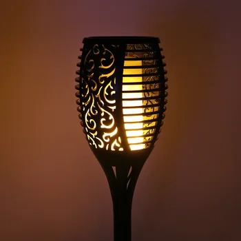 

Flickering IP65 96-LED Solar Lamp Dusk to Dawn Torch Outdoor Lighting Sensor Waterproof for Path Garden Decoration Wedding Light