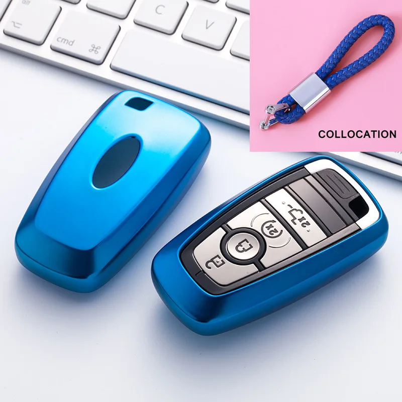 Новый мягкий TPU чехол для ключей Ford Focus 2 3 Mondeo MK4 Mustang край Kuga Fiesta Ecosport Fusion ключи