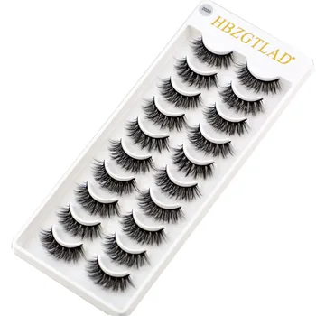

HBZGTLAD 10 pairs natural false eyelashes fake lashes long makeup 3d mink eyelashes eyelash extension mink eyelashes for beauty