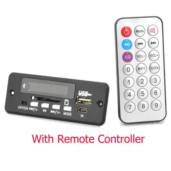 

Car Handsfree Bluetooth 12V Audio Module MP3 WMA Player MP3 decoder Module Support SD Card USB / FM / Remote Controller