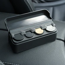 Автомобильный Чехол-держатель для монет для hyundai Creta Tucson BMW X5 E53 VW Golf 4 7 5 Tiguan Kia Rio Sportage R KX5 автомобильные аксессуары
