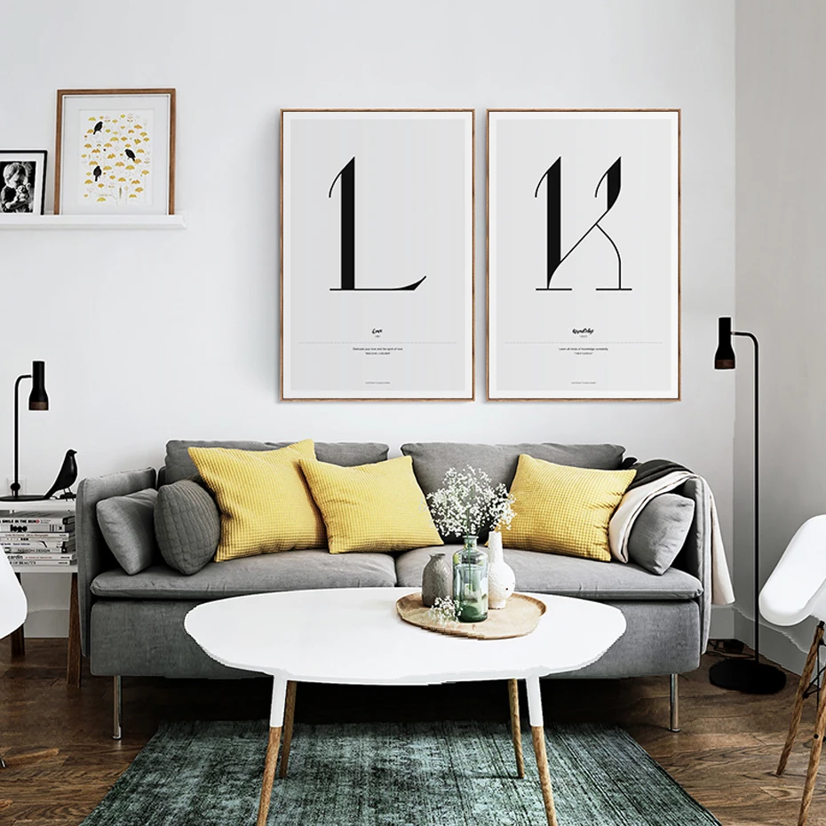 Modern Canvas Paintings Wise Words Minimalist Wall Art Pictures Posters