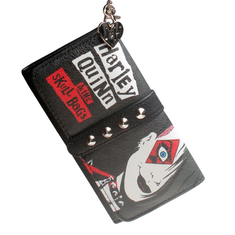 HARLEY QUINN& THE SKULL Сумки браслет для женщин кошелек DFT-6029