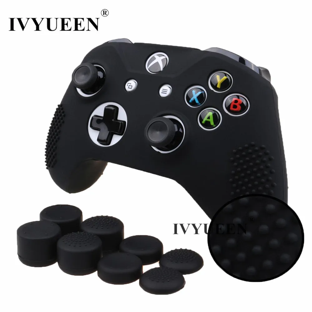 IVYUEEN 9 in 1 for Xbox One X S Controller Anti slip Case Cover Analog