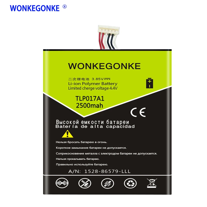 

WONKEGONKE TLp017A1 TLp017A2 For ALCATEL one touch idol mini OT6012 6012A 6012W 6012E 6012D S530T battery