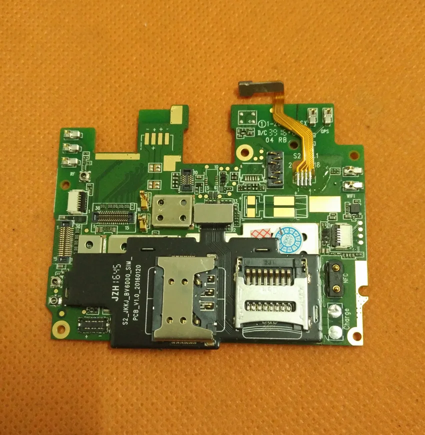 Б/у оригинальная материнская плата 2 Гб ОЗУ + 16 ПЗУ для Blackview BV6000S MTK6737T Quad Core 4 7 &quotHD