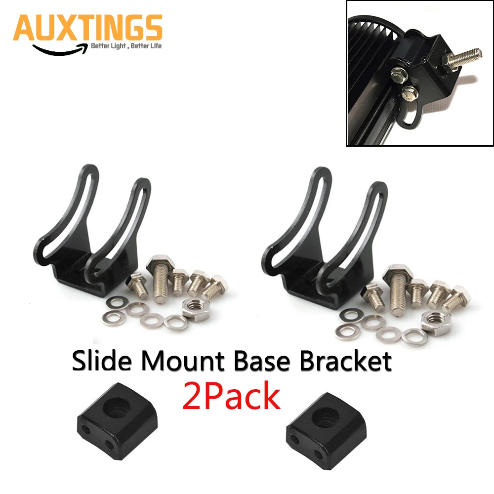 Universal Mounting Brackets LED Light Bar Slide Mount Bracket Pair Base led work light Light Bar