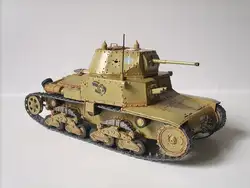 Самодельная Бумажная модель итальянского легкого танка M13.40 Вторая мировая война мальчик подарок бумага ремесло 3D головоломка