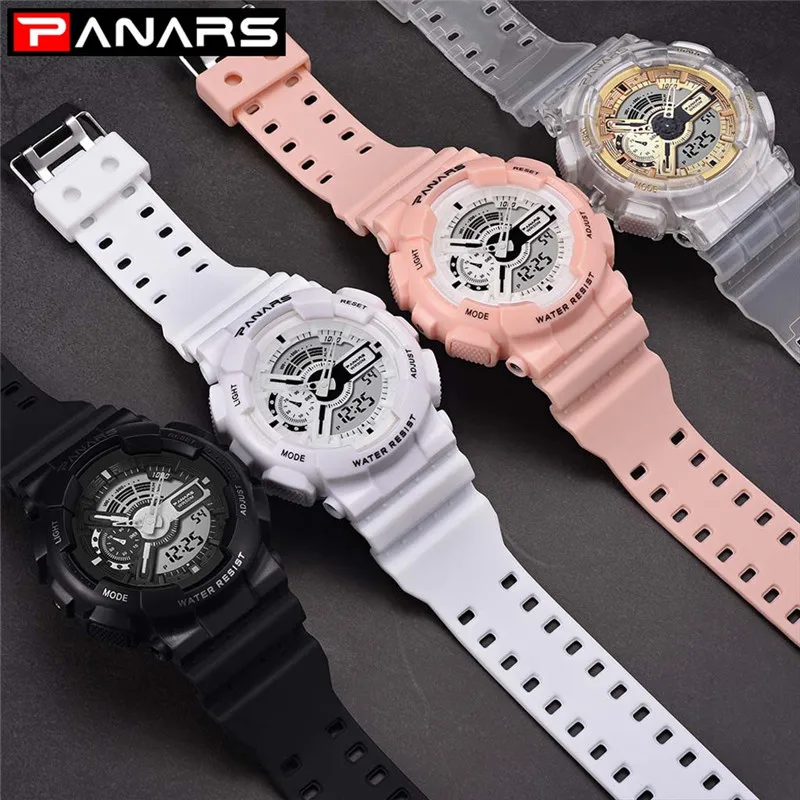 

PANARS Commemorative Edition Multi-function Waterproof Electronic Watch Man Woman Sports Traveling Watch Strap Watches Jun15