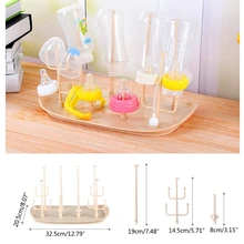 Детские бутылочки и двухместным рычагом Кухня чистой сушки полка для кормления держатель стойки Горячая W15