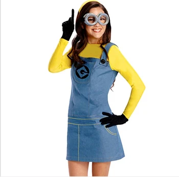 

Costume Mesdames Small yellow people Minions Cosplay Costume carnaval Hen parti Fancy Dress halloween costumes for women