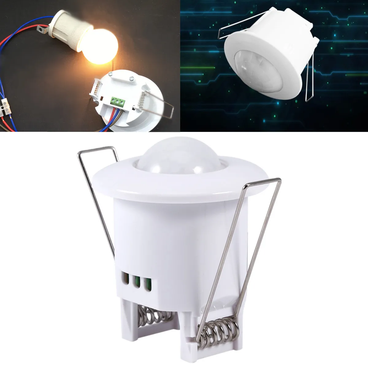 

AC 110-240V Ceiling PIR Infared Motion Sensor Light Switch Detector Automatic LED Light Lamp Electronic Switch