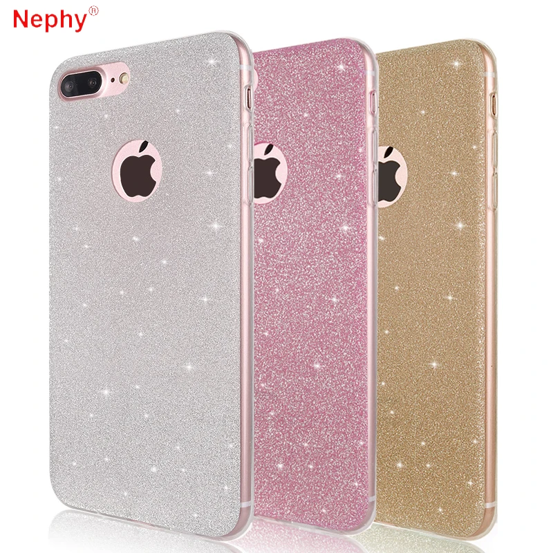 

Nephy Glitter Bling High Quality Case For iphone 7 8 6 S 6s Plus X XS Max XR 5 5S SE 6Plus 7Plus 8Plus Cover silicone Gel casing