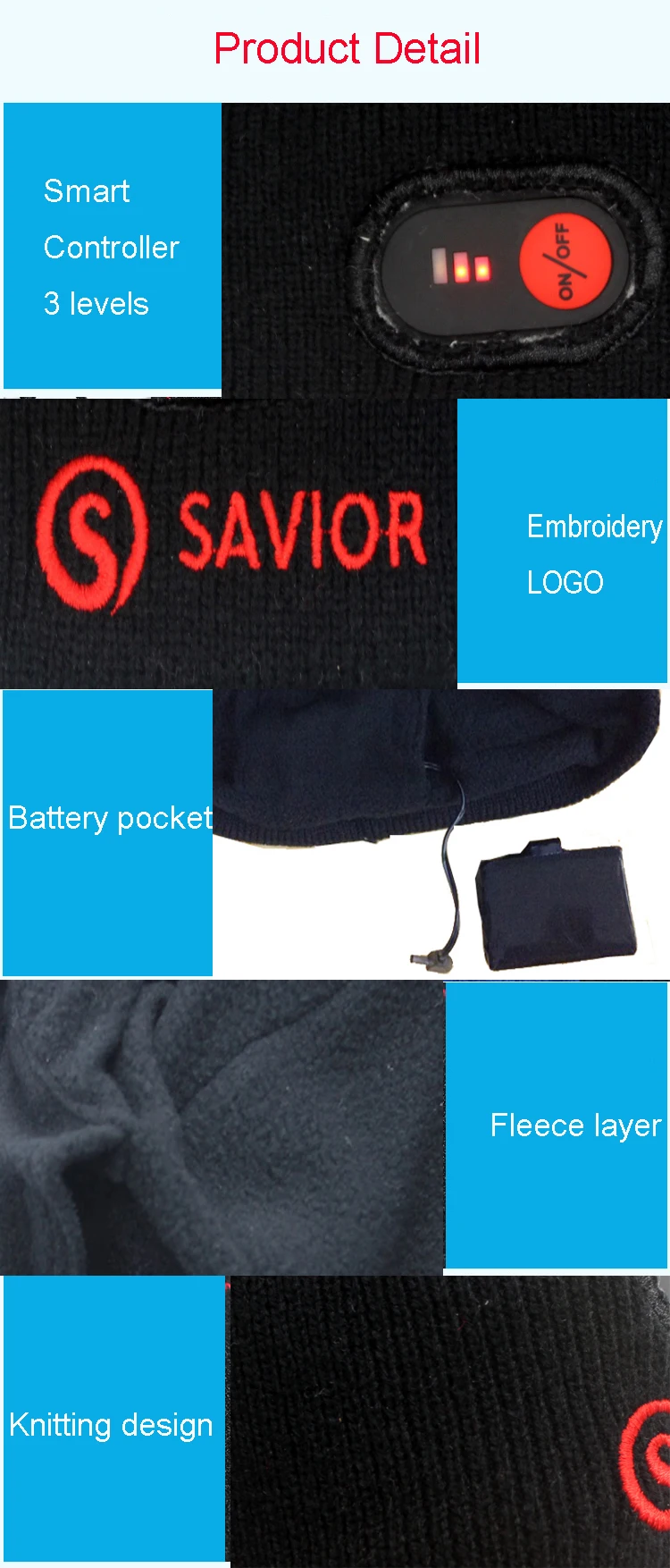 Windproof Winter Warmer for Head Powered Heating Men and Women Fishing Caps (5)