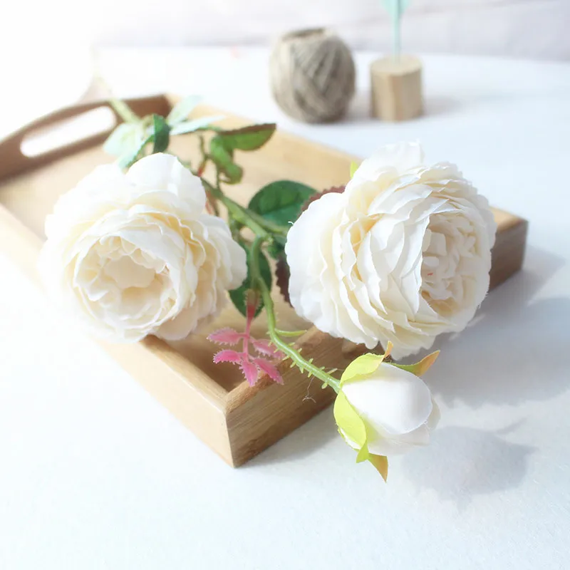 roses artificial flowers peony  wedding  (32)