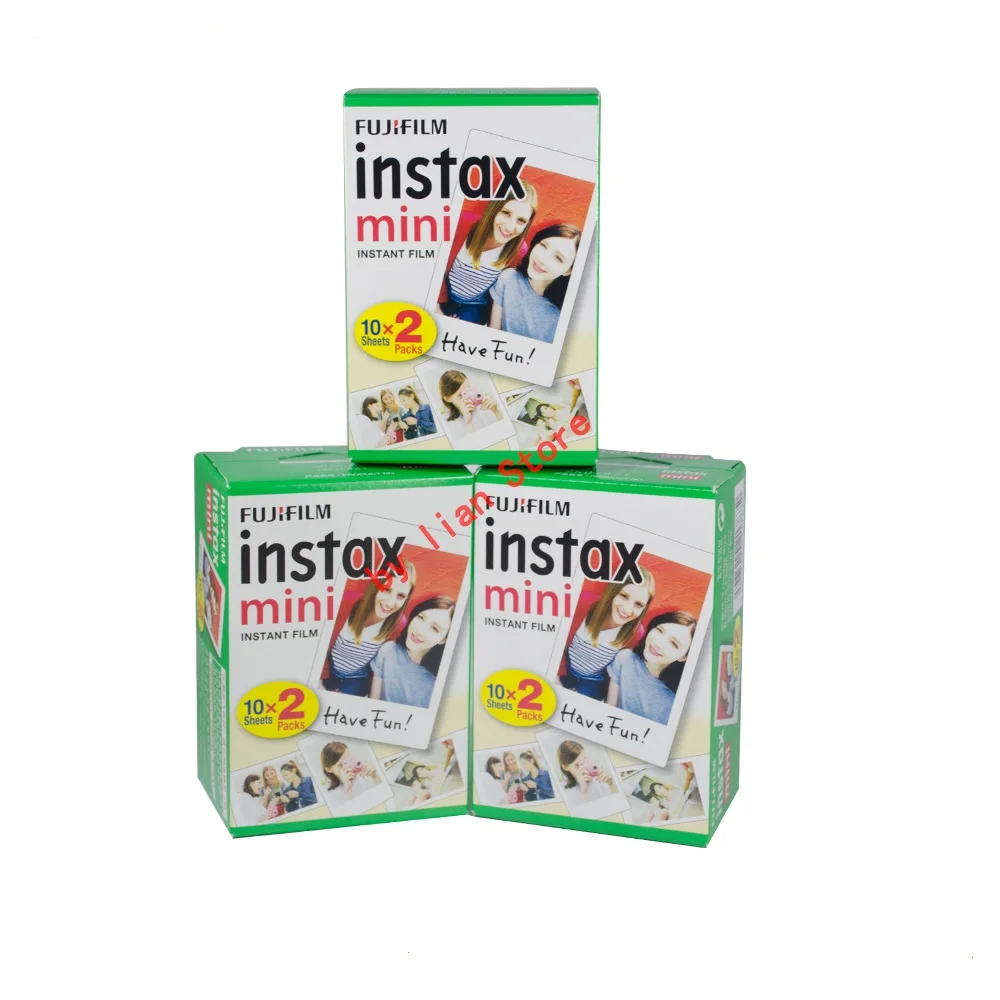 Fujifilm Instax Mini 8 White 3 дюйма пленка 60 листов+ Бесплатные наклейки для FUJI Instant Photo camera Mini 9 7s 25 50s 70 90 камера