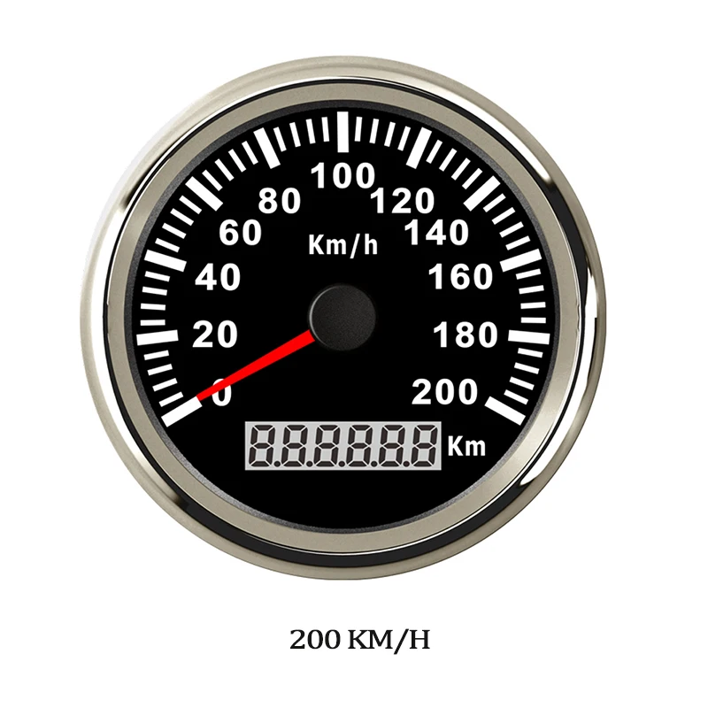 Цифровой GPS счетчик скорости для яхты 120 200 kmh красный светодиодный датчик Honda