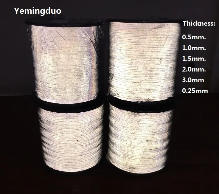 

0.5MM/1MM/1.5MM/2MM/3MM/0.25MM Two Parties Reflective Thread