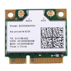 Сетевая карта 62230 angmw 6230 ABGN ADVANCED-N + Bluetooth 3.0 N WI-FI Dual Band ноутбука сетевые карты для Тетрадь