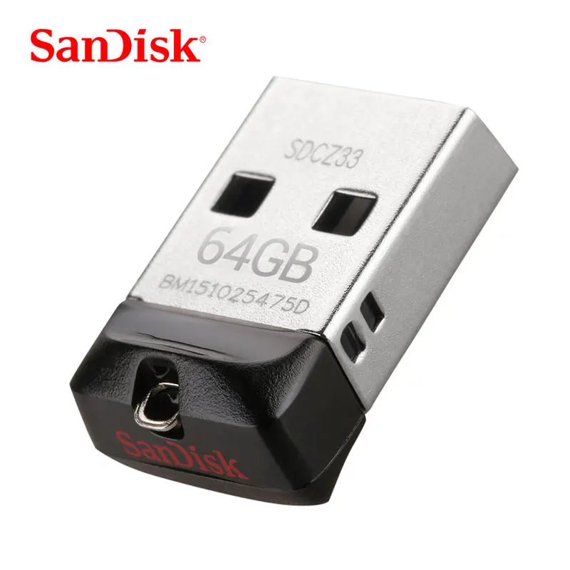 SanDisk CZ33 USB флеш-накопитель 64 Гб мини-накопитель 32 ГБ 16 ГБ USB 2,0 флешки USB флешки 8 ГБ флэш-диск для компьютера/телевизора/автомобильного плеера