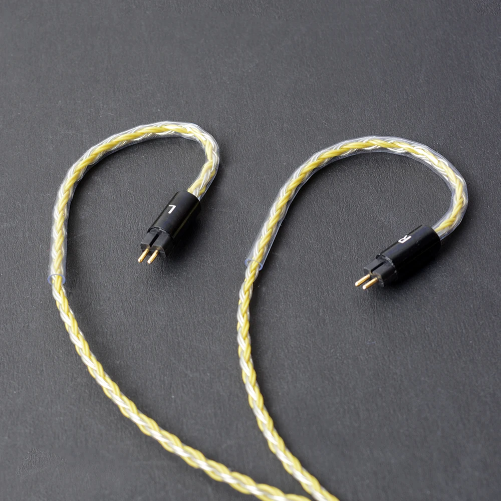 OKCSC 0,78 мм 2 Pin 2,5 сбалансированный версия штекер кабеля Замена кабеля наушников обновления Луженая Медный провод посвященный ручной работы