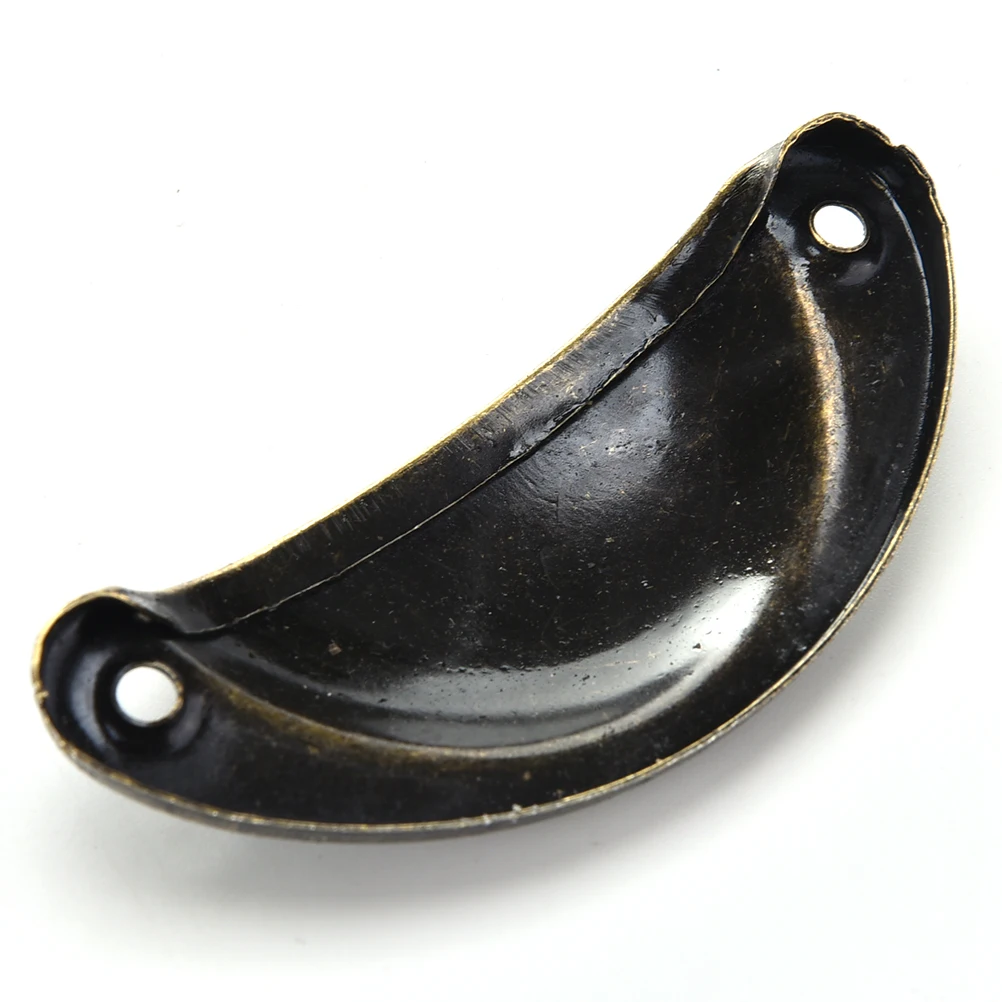 12pcs/lot Hot Selling Kitchen Cupboard Door Cabinet Cup Drawer Furniture Antique Shell Pull Handle