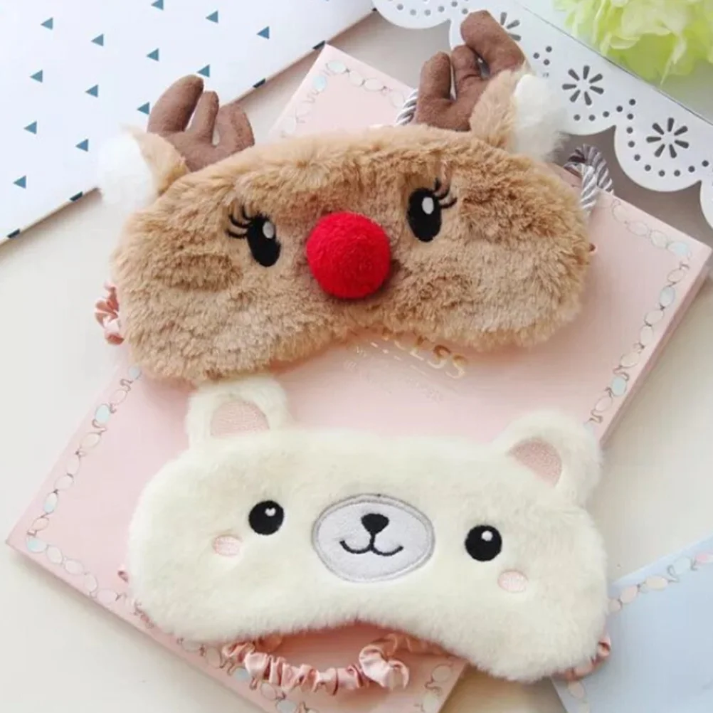 Koala/bunny Cartoon Sleep Eye Mask Nap Plush Eye Shade Bandage Rest Travel Relax Sleeping Aid Blindfold Ice Cover Eye Patch