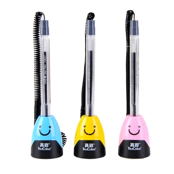 

3 Pcs/Lot 0.5mm Black-Ink Table Pen Ballpoint Pen & Desktop Pen for School Stationery & Office Supply