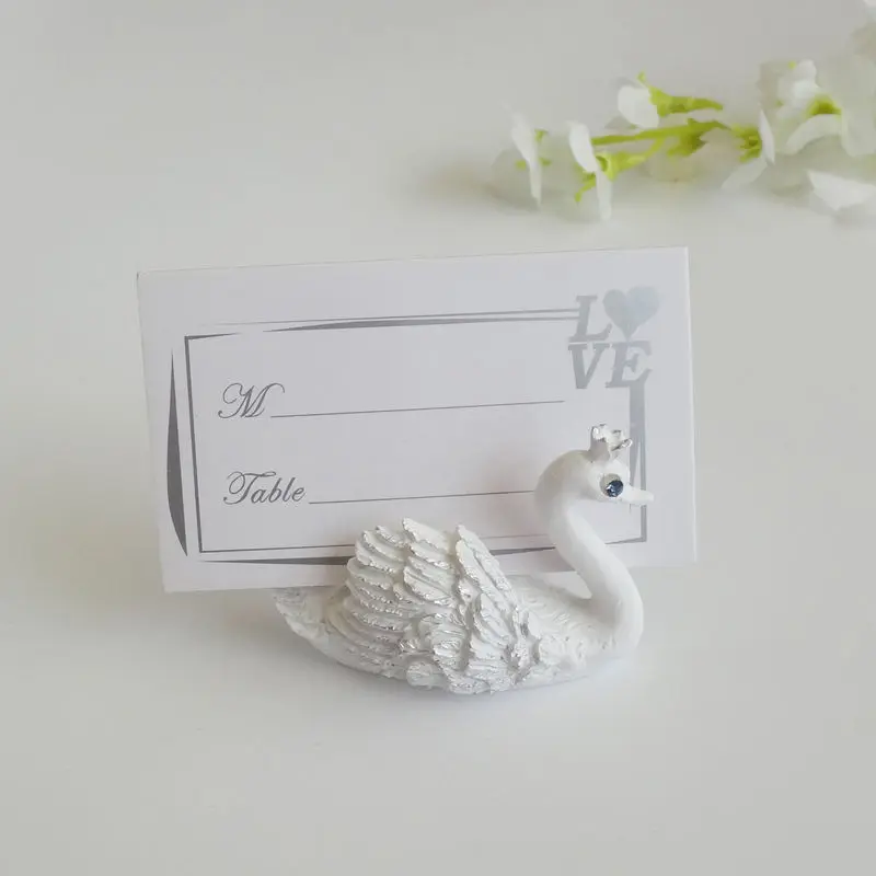 Resin Swan Name Number Menu Table Place Card Holder Clip Wedding Baby Shower Party Reception Favor F20173597 | Дом и сад