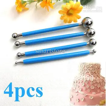 

Best Price 50set/lot Cake Flower Modelling Tool Pastry Fondant Decorating Sugarcraft Mould Cutter 4x