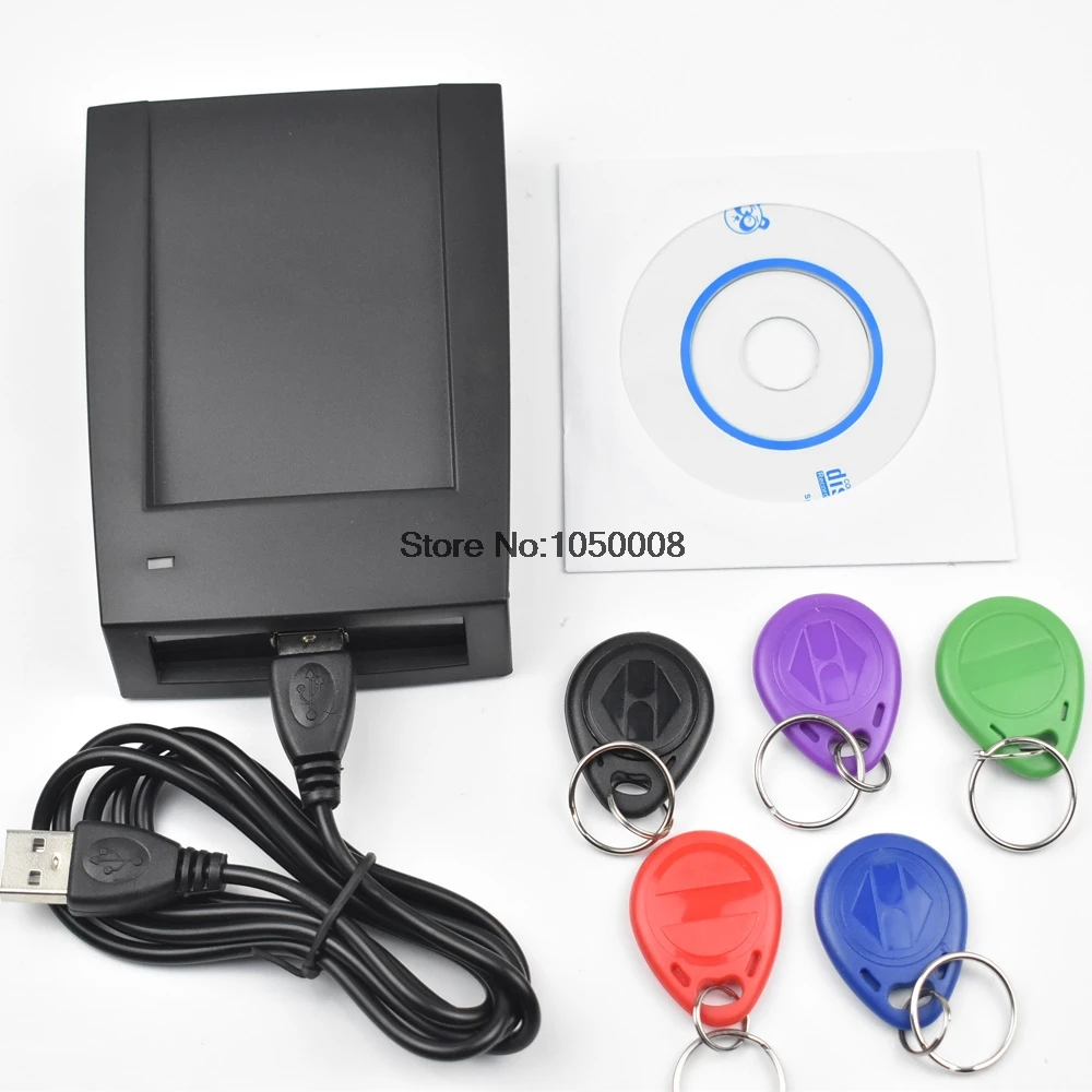 125Khz RFID Copier Reader Writer Duplicater with software + 5pcs EM4305