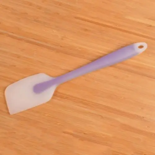 Новые инструменты для выпечки для торта Двойная силиконовая лопаточка ложки для выпечки и лопатки для теста скребок тестомешалка совок для мороженного - Цвет: Фиолетовый