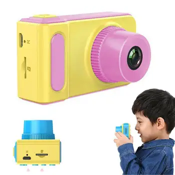 

Kids Digital Photo Camera Multiple Languages Mini Cartoon Pink Blue Toy Camera For Kids Birthday Gift Children Educational Toys
