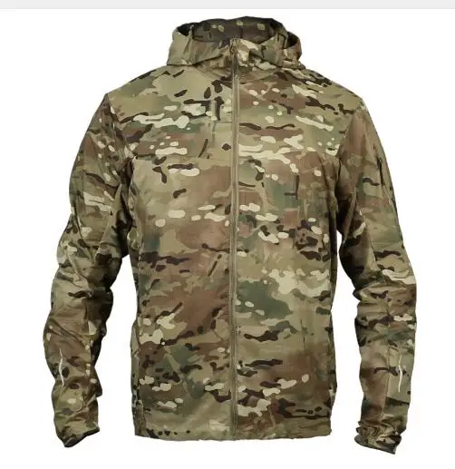 

Summer Outdoor Sun Protection Ultra-thin Breathable Quick Dry Skin Clothes Men Hiking Climbing Cycling Windbreaker Tactical Coat