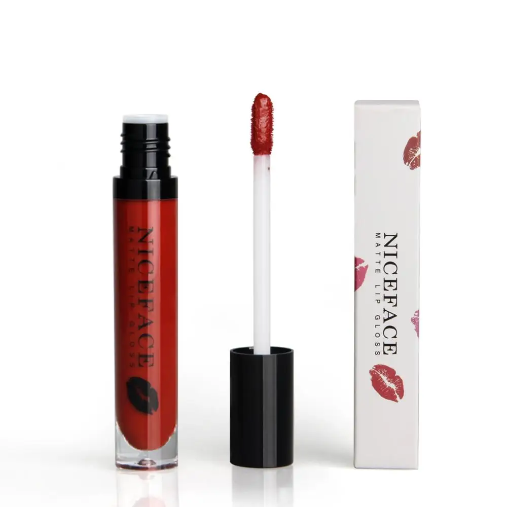 

Matte Lipgloss Sexy Liquid Lip Gloss Matte Long Lasting Waterproof Cosmetic Beauty Makeup Non-Stick Cup Does Not Fade Lip Gloss