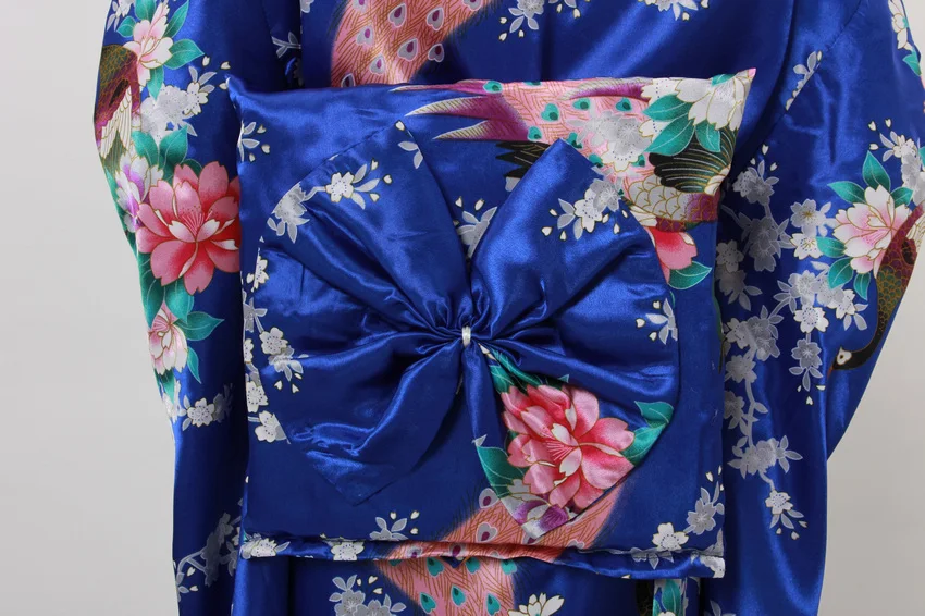 Традиционное китайское длинное платье женское атласное кимоно Халат|robe kimono|robe
