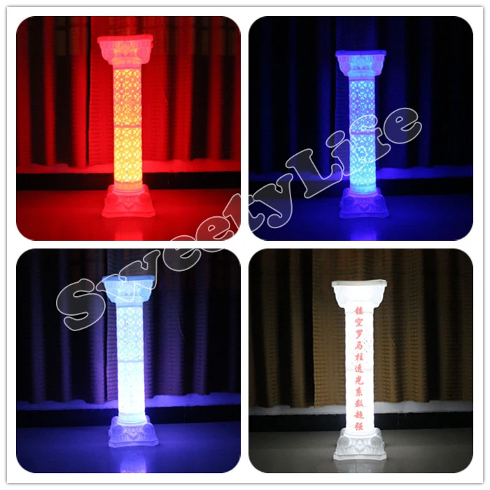 38," /98 см высота, 4 шт./лот, праздничная римская колонна, Свадебная вечеринка, дорожный свинец, выдолбленная колонна, можно установить лампу