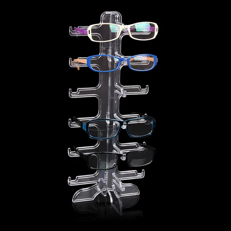 Fashion Practical Clear 5/6 Pairs Glass Stand Sunglass Holder Glasses
