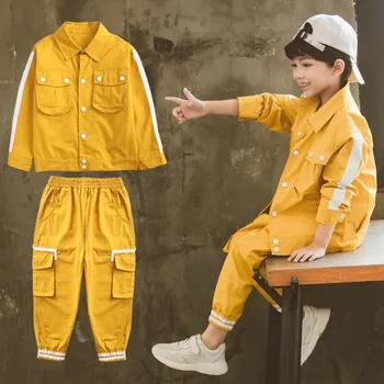

2019 Atutumn Boys Clothes Sport Suit Two Pieces Jacket Coat+pants Baby Gentleman High Qulity Boy Clothing Casual Kids Outfits