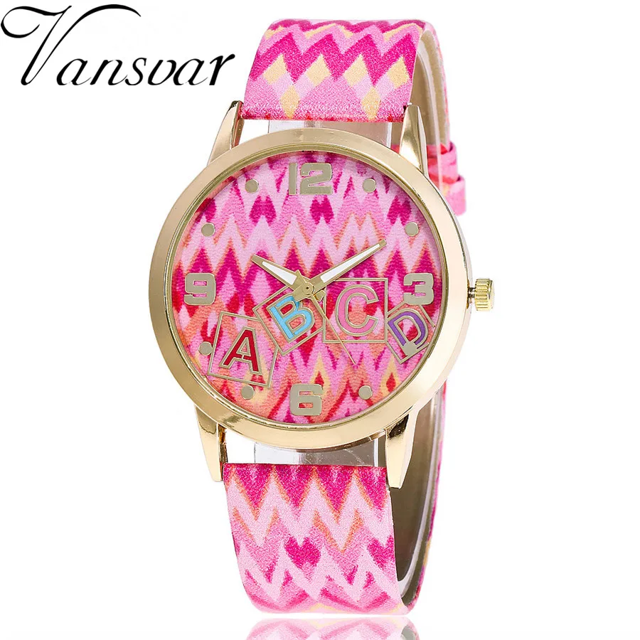 

Vansvar Brand Fashion Aztec Watch Casual Vintage Leather Ladies Women Quartz Watch Relogio Feminino V53