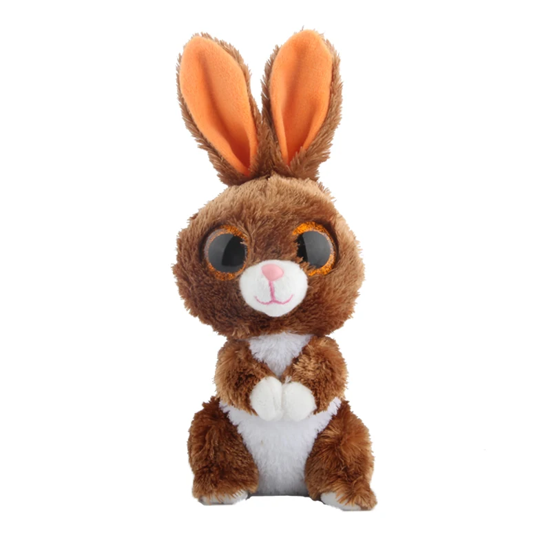 

Ty Beanie Stuffed & Plush Animals Brown rabbit With Orange Eye Toy Doll 6" 15cm
