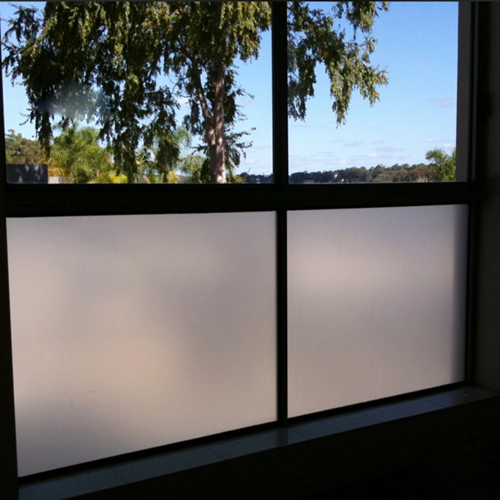 White Frosted Decorative Window Film VLT0% Solar Tint Privacy Protective sticker 