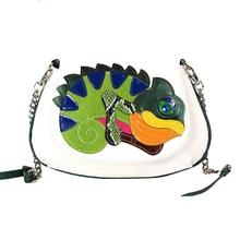 23×18 CM Italienische Mode Kreative Neue Shell Chameleon Schulter Messenger Bags Getäfelten Farben Frauen Kleine Tasche A2595 ~ 3