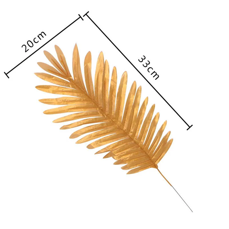 1 шт. искусственные растения монстера Золотые пластиковые железные листья дерева украшения дома сада Аксессуары фотографии декоративные листья - Цвет: 1