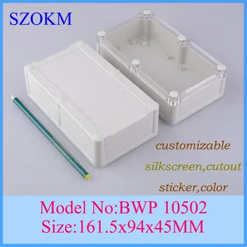 

4 pcs/lot plastic instrument case case to electric diy abs case control plastic enclosure 161x94x45mm
