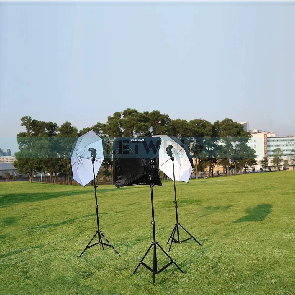 

3X Godox V860C E-TTL Speedlite Li-ion Battery Flash High-speed sync 1/8000s & Light Stand Trigger Umbrella Kit For Canon Camera