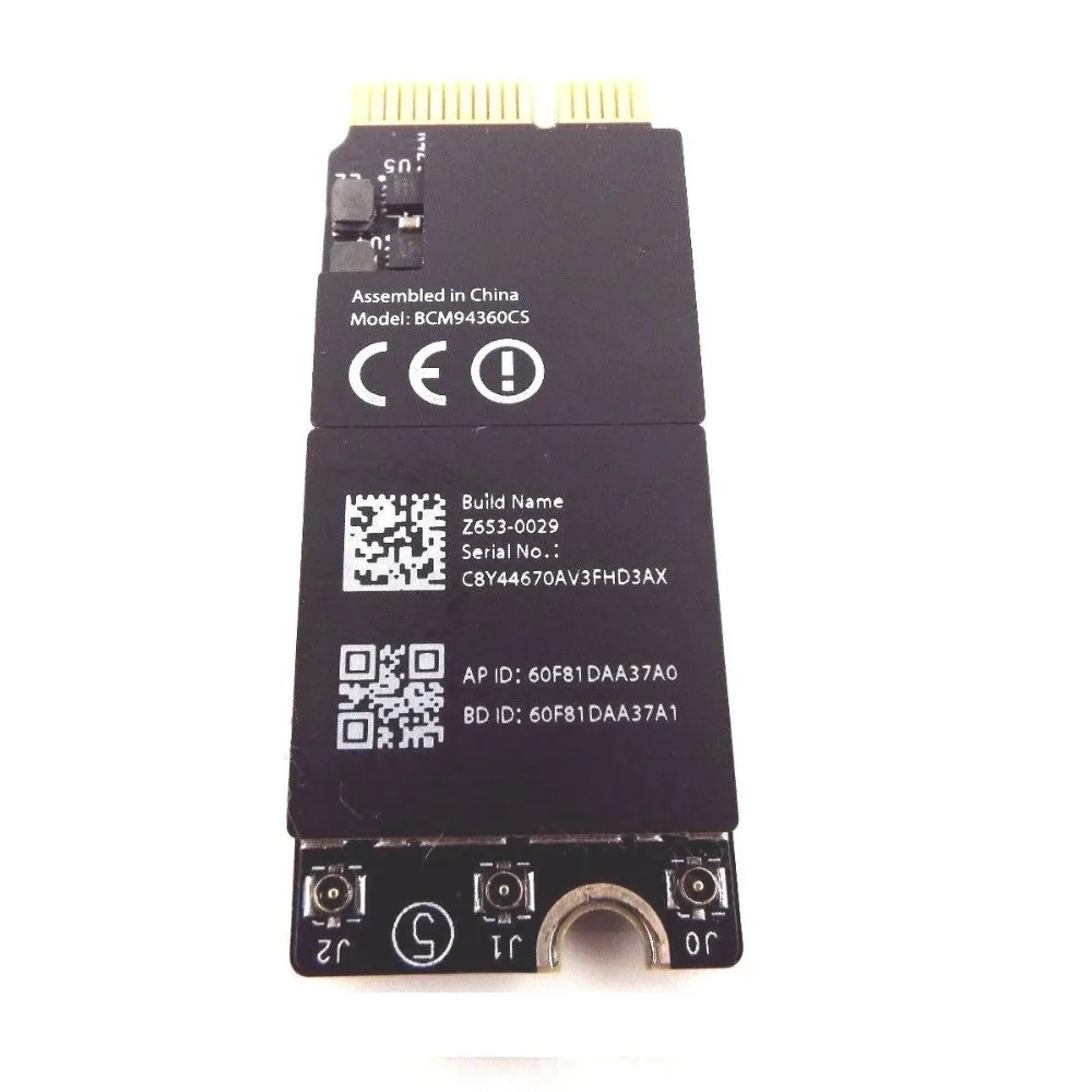 5Pcs/lot BCM94360CSAX For Macbook Pro Retina 15&quot A1398/13&quot A1425 A1502 Late 2013~2014 Wifi Wireless Bluetooth 4.0 Airport Card |