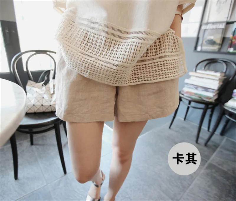 Poungdudu maternity pregnant women dress leggings cotton and linen pregnant women summer dress loose wide legs outside stomach