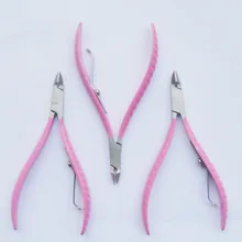 Pink Professional Stainless Steel Nail Cuticle Nipper Clipper Nail Cutter for Manicure Pedicure Nail Tools